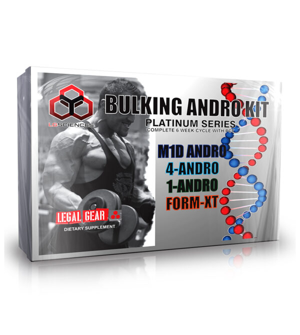 LG Sciences Bulking Andro Kit inculding 4-Andro, 1-Andro, and Form XT
