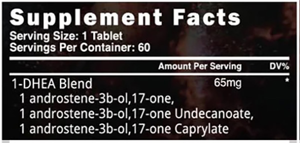 Chosen1 Supplement Facts
