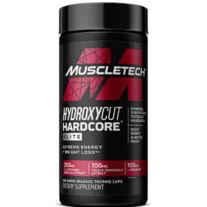 Bottle of Hydroxy Hardcore Elite from Muscletech