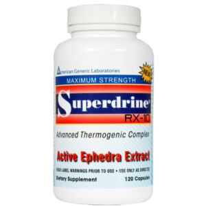 Bottle of Superdrine RX10 from American Generic Labs